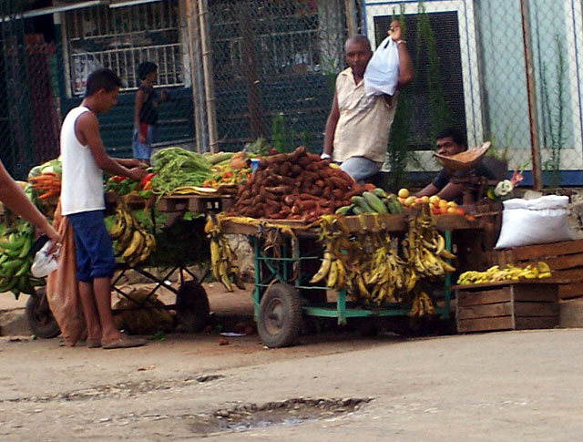 Carretillas en La Habana. Fotografía tomada de un sitio de Internet