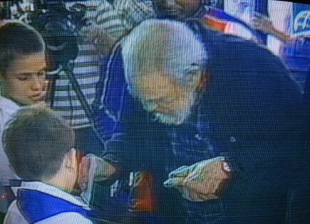 Fidel Castro casts his ballot in Sunday's elections in Cuba