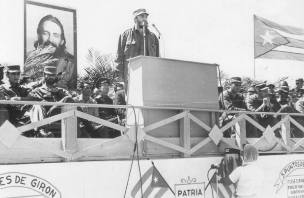 Castro, delivering a speech in 1963.