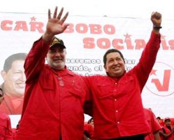 Mario Silva and Hugo Chavez