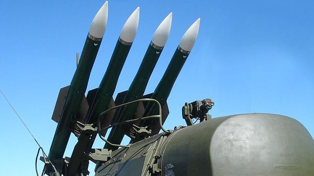 Buk missile battery, similar to what might have shot down the plane of Malaysia Airlines