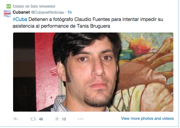 Claudio Fuentes arrested to prevent his attending Tania Bruguera's performance 