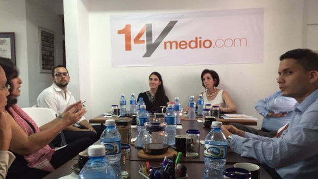 Roberta Jacobson at 14ymedio’s offices