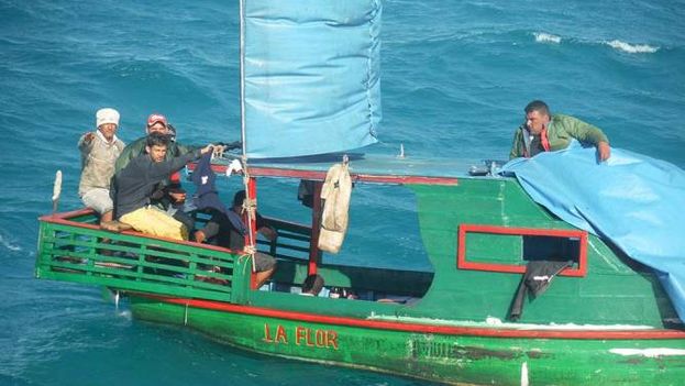 Cuban boat people rescued by the Mexican Navy. (Secretariat of the Navy of Mexico)