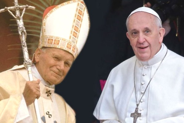 John Paul II and Francis (internet photo)
