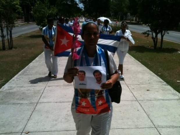 Ladies in White marching this past Sunday, 26 July*, in Havana (Ángel Moya)