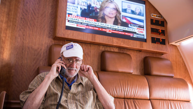 19 -- Alan Gross in his flight back to the US after being released last December. (CC)
