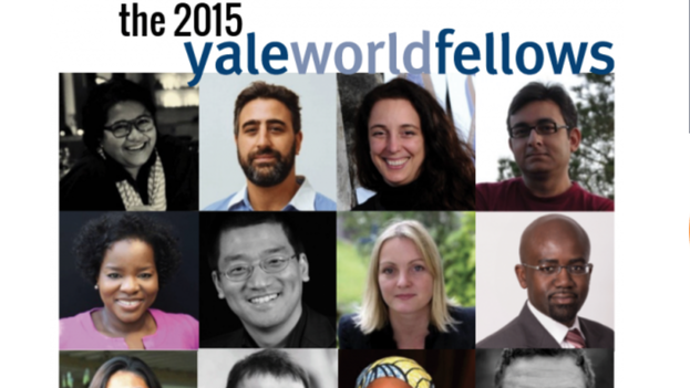 The group of Yale World Fellows for 2015, including the artist Tania Bruguera. (Yale University)