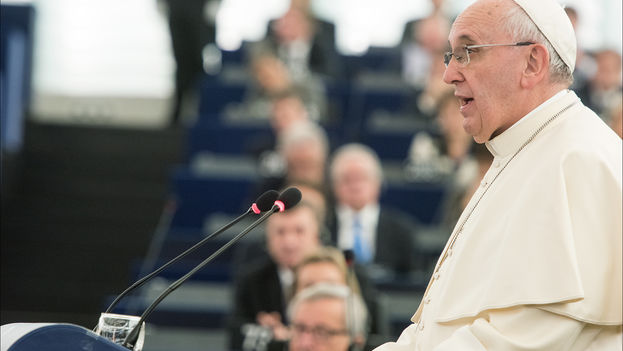 Pope Francis I at the European Parliament last November. (Flickr / CC)