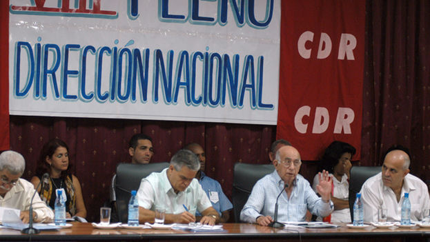Machado Ventura in 2012, at the eighth plenary session of the 1st National CDR Directorate. (JCG)