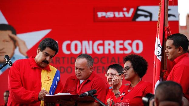 Venezuelan President Nicolas Maduro, and President of the National Assembly of Diosdado Cabello (PSUV)