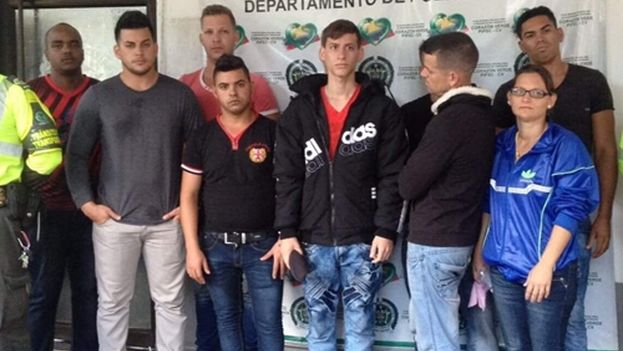 Cubans detained in Saldaña, Colombia. (Ondas de Ibagué)