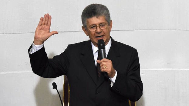 Opposition lawmaker Henry Ramos Allup is the new president of the Venezuelan National Assembly. (MUD)