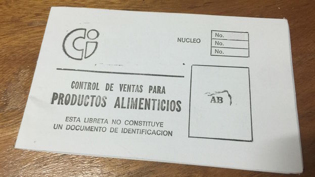 Cuban ration booklet. “Control of sales for FOOD PRODUCTS. This booklet does not constitute a document of identification.” (14ymedio)