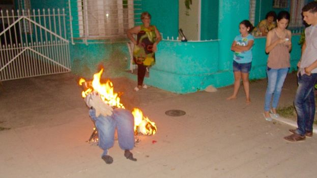 Burning the old year is one of the Cuban traditions of celebrating New Year's Eve. (JC Fernandez)