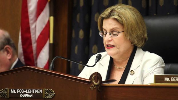 The Cuban-American Congresswoman Ileana Ros-Lehtinen during a hearing. (CC)