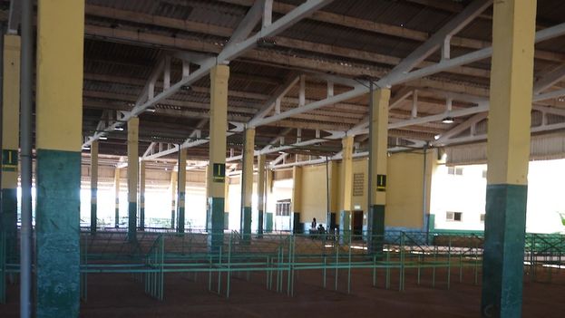 Empty stalls at El Trigal market. (14ymedio)