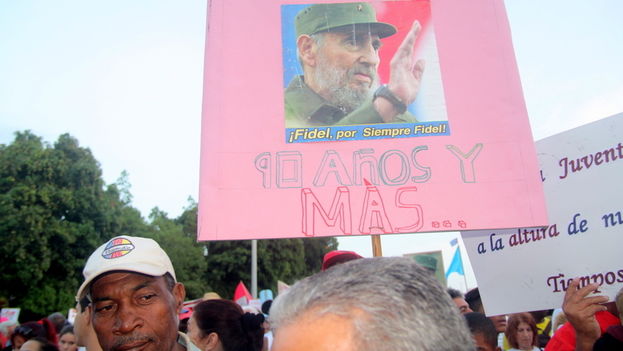 References to the upcoming 90th birthday of former President Fidel Castro also marked the day. (14ymedio)