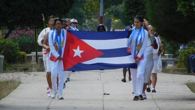A group of Ladies in White march down Fifth Avenue in Havana. (Archive)