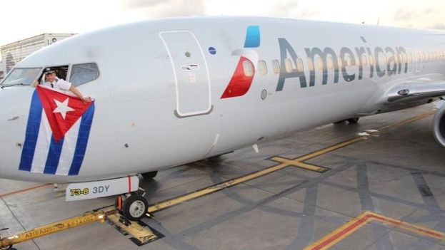 American Airlines launched its scheduled flights to Cuba on Wednesday 7 September. (AA)