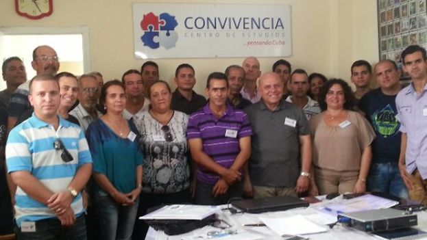 Members of the Coexistence Studies Center at a meeting in Pinar del Rio. (Coexistence)