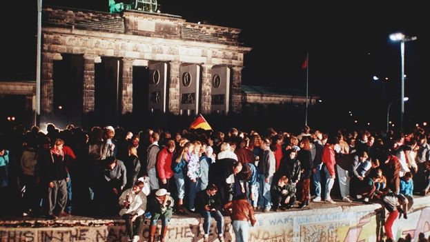 The fall of the Berlin Wall. (Stock Photo)